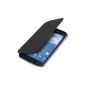 kwmobile® practical and chic flap protective case for Samsung Galaxy Grand Neo / Grand Duos in Black (Wireless Phone Accessory)