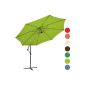 Offset umbrella Ø 350cm sunshade umbrella incl. Stand (choice of colors) (Misc.)