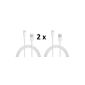 NEW 2 x iPhone 5 / 5S / 5C USB Charger Data Transfer Cable 8-pin - compatible with ios7, iPhone 5s, 5c iPod Touch 5 Nano 7 iPad Mini iPad Air iPad 4 with Gizmoz n Gadgetz ® (Electronics)