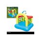 bouncy castle play area for children 142X142X165 1 BALL + 6 HOOPS (Toy)