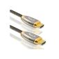CSL - 3m High Speed ​​Platinum (HQ) HDMI Cable with Ethernet (network) Real 3D / ULTRA HD / xvColor and Deep Color / ARC - CEC / Alustecker / triple shielding / Standard 1.4a | 1080p | 2160p | 4K | 3 meters (Electronics)
