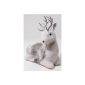 Izaneo - Reindeer plush lengthens gray / white (Kitchen)
