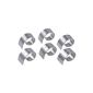 CHG 3422-00 Towel Set of 6 Round Stainless Steel (Housewares)