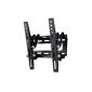 Hama TV-wall mount Motion tiltable, for 25 cm - 117 cm diagonal (10 to 46 inches), for max.  25kg VESA 200x200 up, black (Accessories)