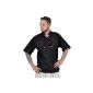 Medieval shirt men's short sleeve brown with high collar and lace cotton (textiles)