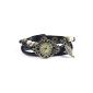 Dayan Retro Ladies Watch Bracelet Watch Fahsion Pocket Watch Black Leaves (Watch)