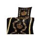 Microfiber Sheets 2 pcs 135x200 + 80x80cm cushions.  9288 gold crown