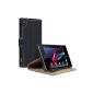 Covert Leather Folio Case with Stand for Sony Xperia Z1 (Accessory)