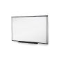 MOB Whiteboard Premium S Line | Pearl Silver | size selectable - with aluminum frame, magnetic, enamelled (Office supplies & stationery)
