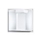 Mirror cabinet ANGY 3D with socket, white (housewares)