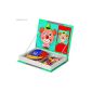 Janod - J05545 - Wooden Toy - Magnetibook - Crazy Faces (Toy)