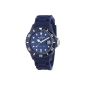 Madison New York unisex wristwatch Candy Time Analog Silicon Silicone dark blue U4167 / 07/2 (clock)