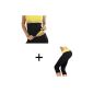 SECRETDRESSING - hot shaper panty girdle shaper intensive sweating + - + legging shaper sauna belt - flat stomach - size S to 48/50 (Clothing)