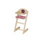 97234 Roba Highchair Happy Fee natural wood doll (Toy)