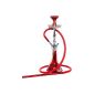 AMY 027 Lady On Fire Chrome Black Red Shisha with silicone tube (household goods)