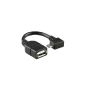 IVSO Micro USB Host OTG cable / adapter for Lenovo IdeaPad Yoga 8 inch, 10.1-inch Lenovo IdeaPad Yoga, Lenovo IdeaPad S6000L / S6000-H, Lenovo IdeaTab S2110A Lenovo IdeaTab A3000-H and altre Lenovo Tablet PC - with 90 ° adapter: Type B / micro USB and type A / USB2.0 OTG Host cable ((For Lenovo, OTG cable) (Electronics)