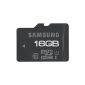 Samsung Micro SDHC Memory Card 16GB Class 10 UHS-1 Grade 1 70MB / s (Accessory)