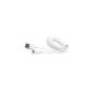 OKCS® USB 2.0 data cable -iOS8 kompatibel- / charging cable with spiral - coiled cable - expandable to fit iPhone 6/6 Plus / 5, 5s, 5c, iPad 4 & Mini, iPad 5 Air in White (Electronics)