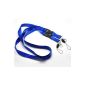 CKB Ltd 5x Detachable Dual Cordon Bleu Lanyard neck strap Strap Loop strap Metal & Clip For Support From ID Card Badge Card Holder (Office Supplies)