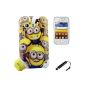 Despicable Me Minion Hard Shell Case Cover For Samsung Galaxy Y S5360 + Stylus Minions + Screen Protector AOA Cases® (Style 4) (Electronics)