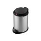 Hailo 0704-330 Pedal cosmetic bin T1.4, silver (household goods)