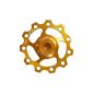 Kcnc pair of gold jockey wheels ceramic bearings 9 / 10v (Sport)