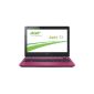 Acer Aspire E3-111-C3W0 29.5 cm (11.6 inches) notebook (Intel Quad Core N2930, 2,17GHz, 2GB RAM, 500GB HDD, Intel HD Graphics, Win 8.1) pink (Personal Computers)