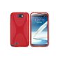 mumbi X TPU Silicone Case for Samsung Galaxy Note 2 red (Accessories)