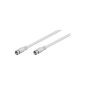 Wentronic BKF 500 SAT connection cable (F-connector to F-connector) 5 m white (accessory)