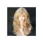 Wig Beautiful Blonde Red and Gold Long Wavy Skin Contact WIWIGS (Miscellaneous)