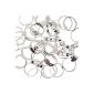 80 Set silver plated adjustable rings ring blanks jewelry parts of Curtzy TM (jewelry)