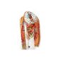 New style Floral flower printed cotton scarf scarf Women (Orange) (Others)