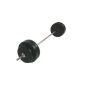 Set along dumbbell - 56.5 kg - length 168 cm - with discs included (Miscellaneous)
