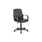 SixBros.  Black office chair - H-8365L-2/1323