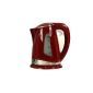 Elegant Design Red electric kettle 1.7L, 2200 W Safety shutdown Wireless 360 ° ★ Red Red Kettle electric kettle ★ Cheap ★ ★ kettle buy online industry kettle