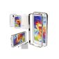 xhorizon® 9H Rigid tempered glass screen protector Film + 0.7mm ultra-thin aluminum metal Bumper Case for Samsung Galaxy i9600 S5 (Miscellaneous)