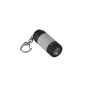 EasyAcc® Mini LED Flashlight 25 different colors Keyring Torch with built Lithium Polymer Battery and USB recharging (color: gray) (Electronics)