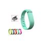 Activity- and sleep Bracelet replacement strap for Fitbit Flex with Clasp without trackers upper / lower case (Small, Teal) (Electronics)