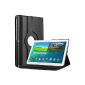 Bestwe Black 360 ° rotatable Leather Case Cover for Samsung Galaxy Tab Pro T520 T525 (10.1 inches) bag
