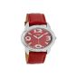 Oozoo watch with leather strap 45 mm Red / Red C6162 (clock)