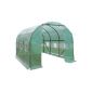 Garden greenhouse tunnelled green tarp garden greenhouse 350 x 200 x 200 cm - 7m area