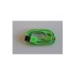Micro USB Cable 2.0 Cable USB A Male to Micro B plug - data cable and USB - connection cable - 1 m length in the color green / green (Electronics)