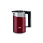 Siemens TW86104 kettle / 2400 watts max.  / 1.5 L / cranberry red (household goods)