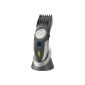 Battery hair clipper, beard trimmer with mains operation possible clipper with ceramic precision shaving head, 2-20 mm cut lengths, incl. 5-piece accessories, NEW + OVP