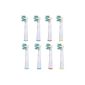 8 pcs.  (2x4) of brush heads to E-Cron® teeth.  Replacement Oral B Tiefen-Reinigung / Floss Action (EB25-4).  Fully compatible with electric toothbrushes Oral-B models: Vitality Precision Clean, Vitality Floss Action, Vitality Sensitive, Vitality Pro White, Vitality Precision Clean, Vitality White & Clean, Professional Care Triumph Advance Power, Trizone and Smart Series .
