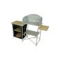 10T kitchenette - camp kitchen 3 shelves + windbreak with add-cupboard 2 compartments 48x145x111cm (equipment)