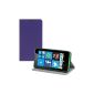 kwmobile® practical and chic flap protective case for Nokia Lumia 630 in Violet (Wireless Phone Accessory)