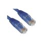 T'nB CIRJCCBL37966 Cable RJ45 M / M UTP cat.  5E Unshielded Cross Blue 3 m (Electronics)