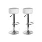 Barstool SANTOS white 2-pack.  Price is for 2 pieces.