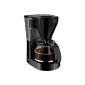 Melitta coffee filter machine 1010-02 BK Easy -Glaskanne -Tropfstopp -Schwenkfilter black (household goods)